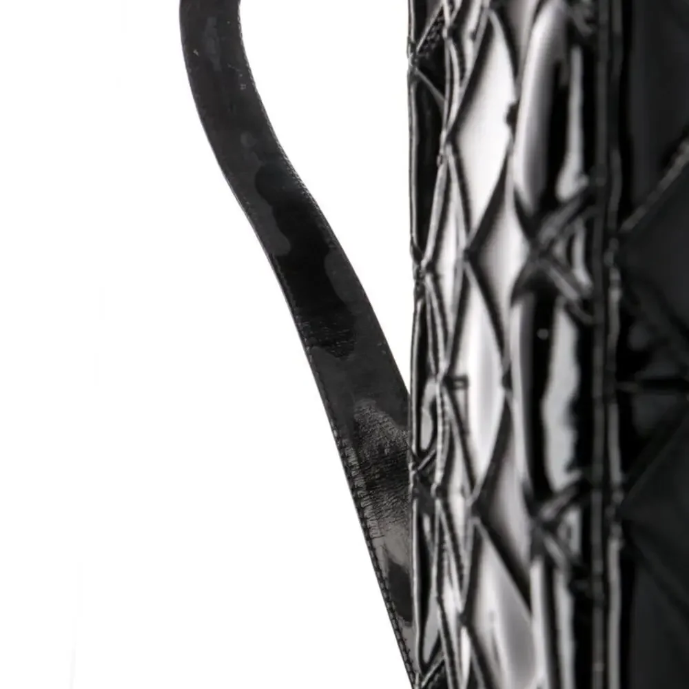 CHANEL Patent Quilted Camera Bag
